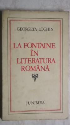 Georgeta Loghin - La Fontaine in literatura romana, 1981 foto