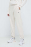 Adidas Originals pantaloni de trening Essentials Fleece Joggers culoarea bej, cu imprimeu, IA6436