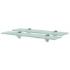 VidaXL Rafturi suspendate, 2 buc., 50 x 10 cm, sticlă, 8 mm 3051496
