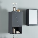 Dulap suspendat pentru baie Overath gri 30x30x60 cm [en.casa]