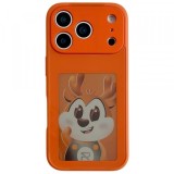 Husa pentru Apple iPhone 17 Pro, OEM, Display Customized E-Ink, Portocalie