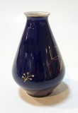 Vază solifloră ceramică glazurat cobalt