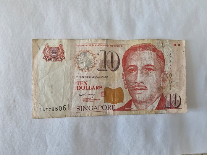Singapore 10 Dollars 2005