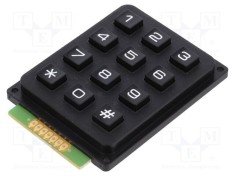 Tastatură ACCORD 12 butoane plastic 200m&Omega; 1N 20mA