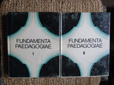 FUNDAMENTA PAEDAGOGIAE VOL.1-2-D. TODORAN, G. VAIDEANU foto