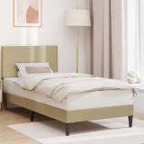 vidaXL Cadru de pat cu headboard Verde deschis gri 90 x 190 cm 42027711