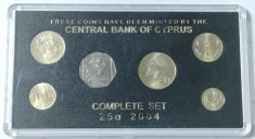 CIPRU - SET 6 MONEDE DE CIRCULATIE 2004 - UNC-- - 1, 2, 5, 10, 20, 50 CENTI