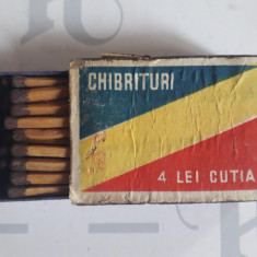 HST Cutie românească interbelică de chibrituri, plină cu chibrituri