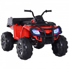 ATV copii HOMCOM, lumini si sunete, 118x80x80cm rosu | Aosom RO