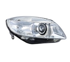 Far Skoda Fabia (5j), 03.2007-04.2010, Roomster/Praktik (5j), 07.2006-04.2010, montare fata, dreapta, H7+H7; electric; cu motor; halogen; cu lumina v foto