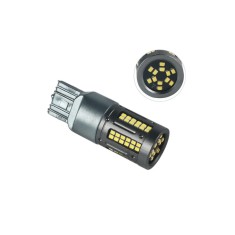 Set 2 becuri 2 faze T20 84SMD Canbus 12V-24V nonpolar lumina alba