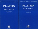 Platon - Republica (2 Volume) Editie Bilingva Romana-Greaca, Filosofie, Universitas, Coperta Brosata