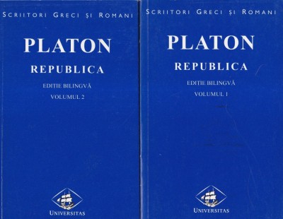 Platon - Republica, 2 volume (editie bilingva) foto