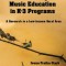Sustaining Music Education in K-3 Programs: A Research in a Low-Income Rural Area