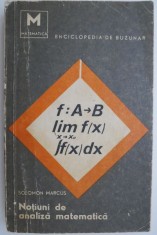 Notiuni de analiza matematica &ndash; Solomon Marcus