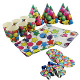 Set accesorii party, pentru 6 persoane, multicolor, 30 piese, Funny Fashion