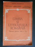 Maria Pavnotescu - Limba si literatura romana. Manual pentru clasa a X-a (1993), Clasa 10, Limba Romana