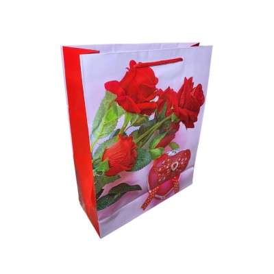 Punga de cadou, model floral, S foto