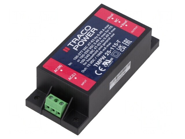Alimentator pulsatoriu &icirc;ncastrabil 25W 15V 1666mA