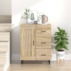 vidaXL Servantă, stejar sonoma, 69,5x34x90 cm, lemn compozit