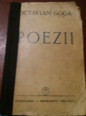 OCTAVIAN GOGA POEZII 1941 foto