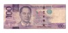 Bancnota Filipine 100 piso 2018, circulata, uzata