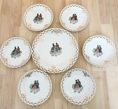 Set - desert / fructe - 6 persoane - gen Schumann - transforsat - Fragonard