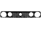 Grila radiator VW Golf 2 (19E/1G), 1983-1992, negru, Pentru modele cu 4 faruri, 191853653, 953405-5 diametru interior 14cm, Rapid