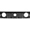 Grila radiator VW Golf 2 (19E/1G), 1983-1992, negru, Pentru modele cu 4 faruri, 191853653, 953405-5 diametru interior 14cm