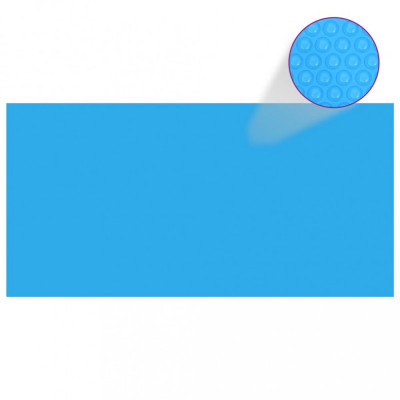 vidaXL Prelată piscină, albastru, 488 x 244 cm, PE foto