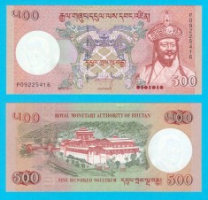 Bhutan (p#33) 500 Ngultrum 2011 UNC &#039;Coroană Corb&#039; serie: P09225416