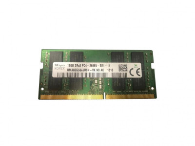 Memorie Laptop Sodimm, Hynix, 16GB DDR4, 2Rx8, PC4-2666V, non-ECC, Unbuffered, CL19, HMA82GS6CJR8N-VK, bulk foto