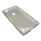 Husa silicon S-line fumurie pentru Nokia Lumia 520 / 525