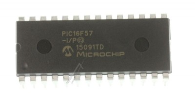 PIC16F57 8BIT FLASH MCU,16F57,DIP28 TYP:PIC16F57-I/P PIC16F57-I/P MICROCHIP foto