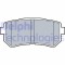 Set placute frana spate DELPHI, Hyundai I20 (Pb, Pbt), 08.2008-, spate; puntea spate