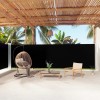 VidaXL Copertină laterală retractabilă, negru, 180x1000 cm 318036