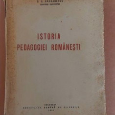 Istoria pedagogiei romanesti- S. S. Barsanescu 1941