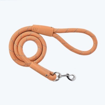 Lesa Pufo Confort pentru caini, 110 cm, sistem carabiniera cu vartej, rezistenta, maro deschis foto