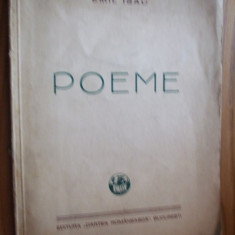 EMIL ISAC - Poeme - Editura "Cartea Romaneasca", Bucuresti, 1936, 59 p.