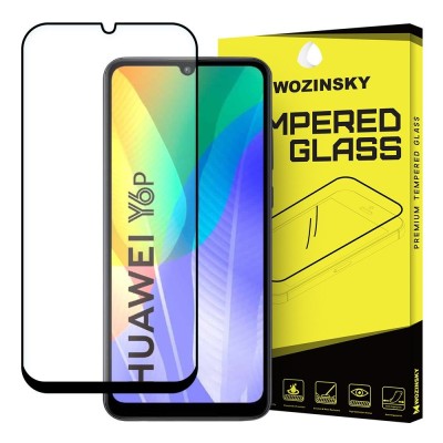 Folie de Sticla 5D Full Glue HUAWEI Y6p (Negru) Case Friendly Wozinsky foto