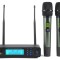 SET 2 MICROFOANE WIRELESS PROFESIONALE DIN SERIA DX-555,CEL MAI BUN SUNET,NOU!
