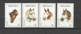 GRENADA 1995 FAUNA ANIMALE DOMESTICE CAI, Nestampilat