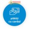 Semn albastru plati cu cardul