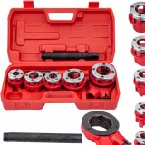 Cumpara ieftin Set clupa filiera filetat manuala 5 piese 3/8"; 1/2"; 3/4"; 1"; 1 1/4" XM55810