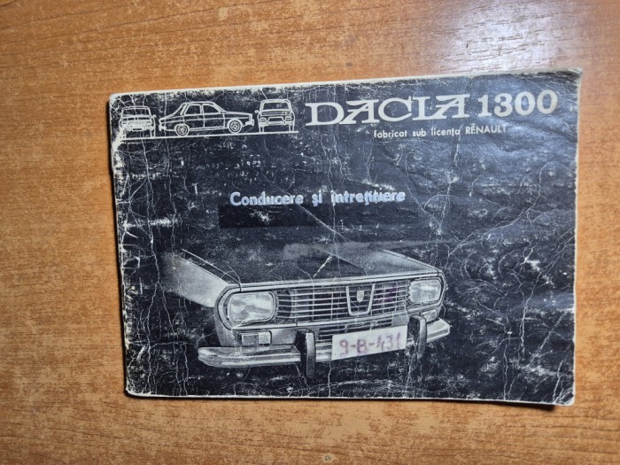 dacia 1300 - ghid de conducere si intretinere - din anii &#039;70