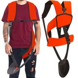 Ham Ergonomic pentru Motocoasă, Reglabil, Culoare Negru/Portocaliu, Lățime Centură 7-9.5 cm, Lungime 80-113 cm