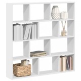 VidaXL Raft cubic de perete cu 12 compartimente alb lemn prelucrat