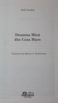 DOAMNA MICA DIN CASA MARE foto