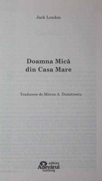 DOAMNA MICA DIN CASA MARE