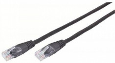 Cablu UTP Gembird Patchcord Cat 5e 0.25m Negru foto